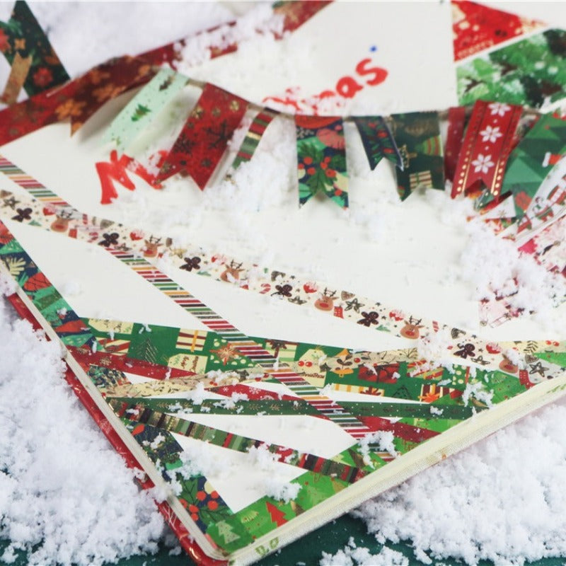 Wholesale Christmas and Paper Tape 21 Rolls Gold Plated DIY Thin Strip Tape